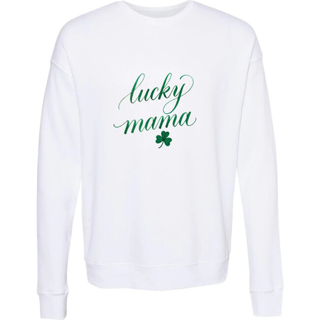 Lucky Mama Sweatshirt, White