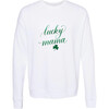 Lucky Mama Sweatshirt, White - Sweatshirts - 1 - thumbnail
