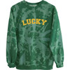 Embroidered Lucky Sweatshirt, Tie-Dye Green - Sweatshirts - 1 - thumbnail