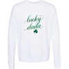 Lucky Dada Sweatshirt, White - Sweatshirts - 1 - thumbnail