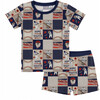 Field of Dreams 2 Piece Shorts Set - Pajamas - 1 - thumbnail