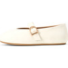 Sydney Leather Ballet Flats, White - Flats - 1 - thumbnail