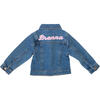 Custom Embroidered Floral Denim Jacket, Multi - Jackets - 1 - thumbnail