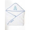 Custom Embroidered Hooded Towel, Blue - Bath Accessories - 1 - thumbnail