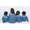 Custom Embroidered Floral Denim Jacket, Multi - Jackets - 5
