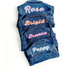 Custom Embroidered Floral Denim Jacket, Multi - Jackets - 6