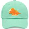 Triceratops Baseball Hat, Green - Hats - 1 - thumbnail