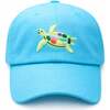 Turtle Baseball Hat, Aqua - Hats - 1 - thumbnail