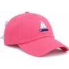 Sailboat Bow Baseball Hat, Red - Hats - 1 - thumbnail