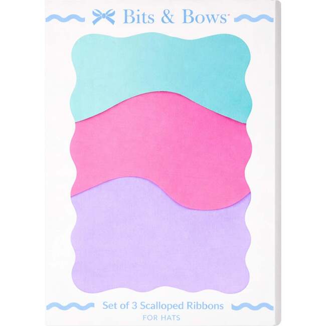 Mermaid Magic Ribbon Set, Aqua/Magenta/Purple