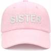 Sister Bow Baseball Hat, Pink - Hats - 3