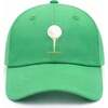 Tee Time Baseball Hat, Green - Hats - 3