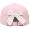 Sister Bow Baseball Hat, Pink - Hats - 4