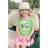Tee Time T-Shirt, Green/Pink - T-Shirts - 2