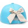 Turtle Bow Baseball Hat, Aqua - Hats - 3