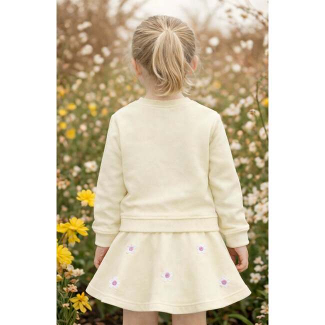 Southern Belle Sweatshirt, Yellow - Sweatshirts - 3