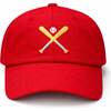 Little League Baseball Hat, Red - Hats - 1 - thumbnail