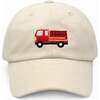 Firetruck Baseball Hat, Khaki - Hats - 1 - thumbnail