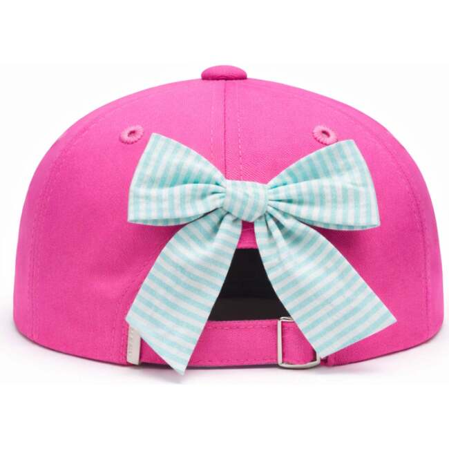 Dolphin Daydream Bow Baseball Hat, Magenta - Hats - 3