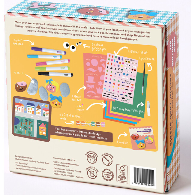 Rock Painting Kit - Faces Edition - Arts & Crafts - 3