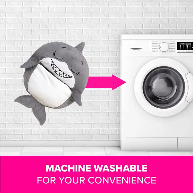 Happy Nappers: Pillow & Sleepy Sack: Med - Grey Shark - Plush - 3