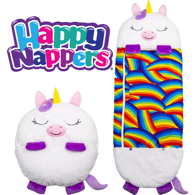 Happy Nappers: Lg - White Unicorn