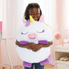 Happy Nappers: Lg - White Unicorn - Plush - 8