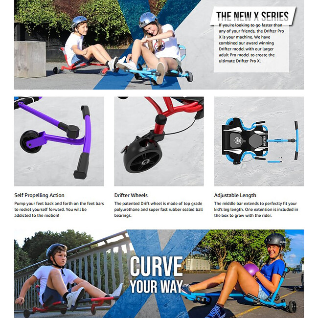 EzyRoller: Drifter Pro X - Purple - Ride-Ons - 7