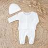 TARTINE ET CHOCOLAT Pointelle Organic Baby Set + Hat - Pajamas - 1 - thumbnail