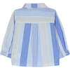 TARTINE ET CHOCOLAT Aegean Striped Baby Shirt - Blue - Shirts - 2