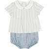 TARTINE ET CHOCOLAT Coastal Stripe Baby Set - Mixed Apparel Set - 1 - thumbnail