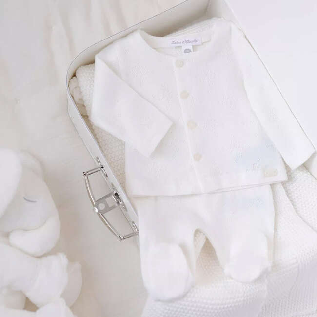 TARTINE ET CHOCOLAT Pointelle Organic Baby Set + Hat