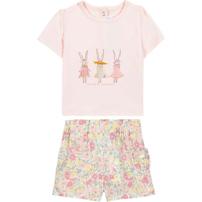 TARTINE ET CHOCOLAT Liberty Bunnies Baby Set - Citrus