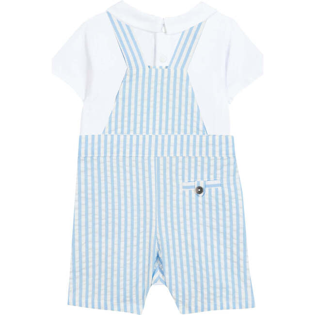 TARTINE ET CHOCOLAT Seersucker Surf Baby Set - Surf Blue - Mixed Apparel Set - 3