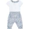 TARTINE ET CHOCOLAT Liberty Pants Baby Set - Blue Fleur - Mixed Apparel Set - 4