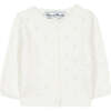 TARTINE ET CHOCOLAT Openwork Knit Baby Cardigan - White - Cardigans - 1 - thumbnail