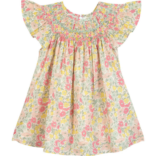 TARTINE ET CHOCOLAT Liberty Flutter Baby Dress - Citrus