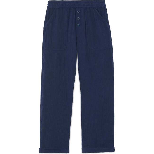 TARTINE ET CHOCOLAT Gauze Cotton Pants - Marine
