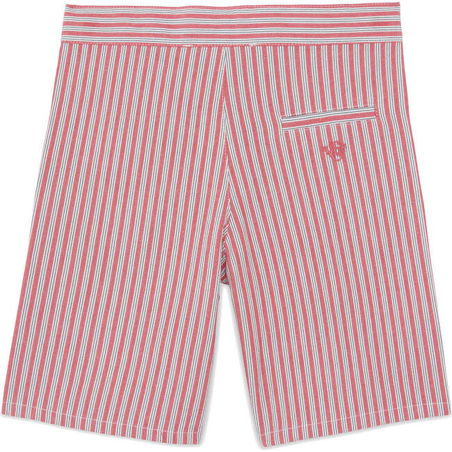 TARTINE ET CHOCOLAT Striped Cotton Shorts - Rouge