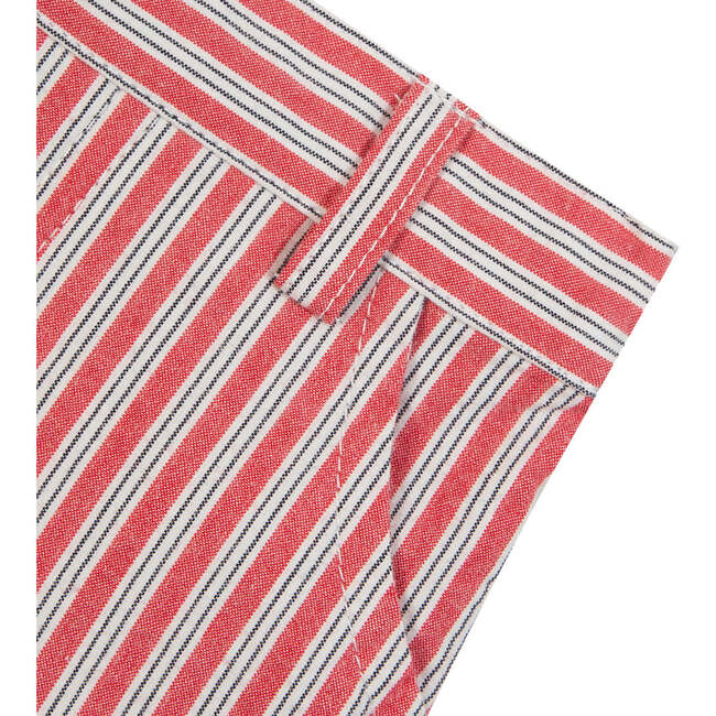 TARTINE ET CHOCOLAT Striped Cotton Baby Shorts - Rouge