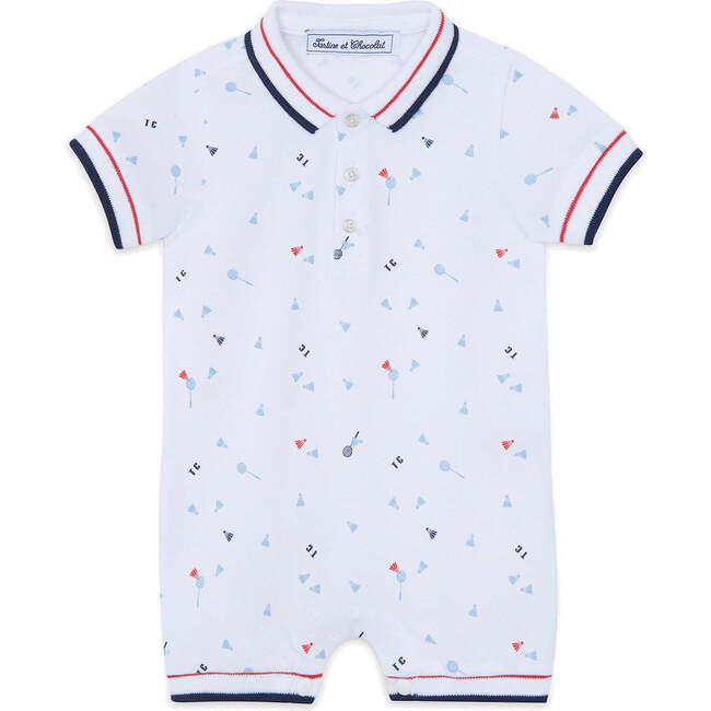 TARTINE ET CHOCOLAT Badminton Baby Polo Romper