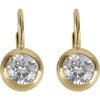 Bezel Drop Earrings - Earrings - 1 - thumbnail