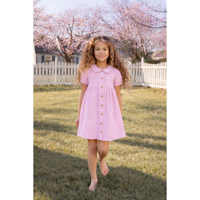 Pippa Dress, Soft Rose Stripe