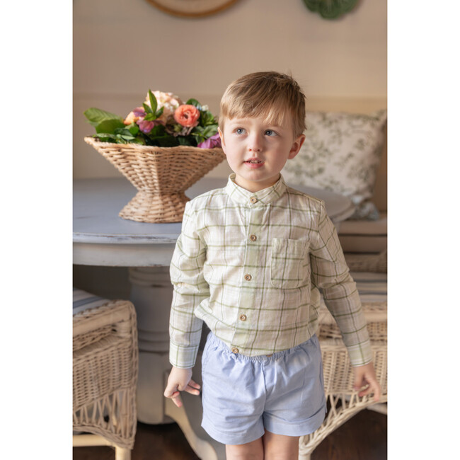 Arthur Long Sleeve Shirt, Meadow Plaid