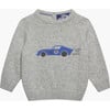 Baby Sebastian Car Jumper, Grey - Sweatshirts - 1 - thumbnail