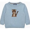 Baby Tiger Jumper, Blue - Sweatshirts - 1 - thumbnail