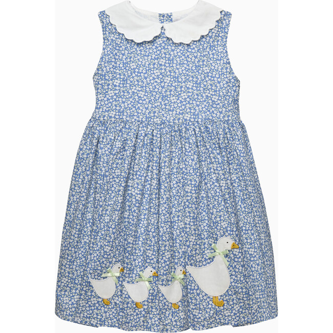 Floral Ditsy Duck Dress, Blue