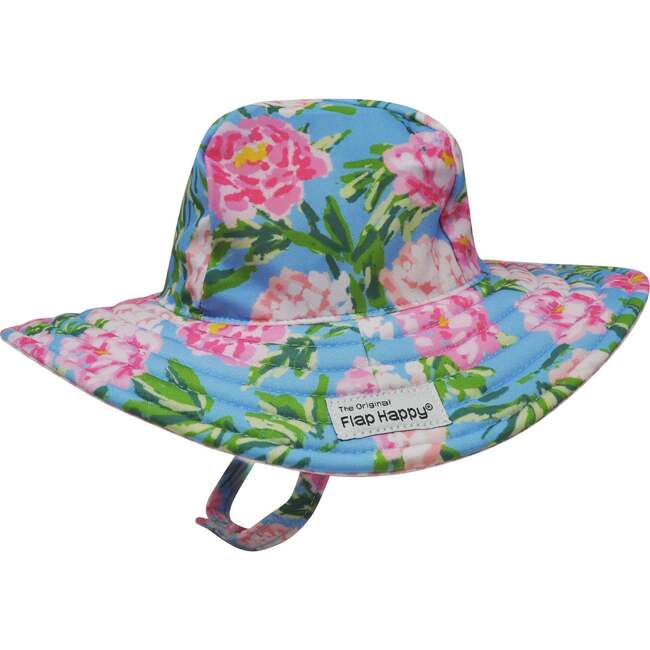 UPF 50+ Summer Splash Swim Hat, Peony Patch