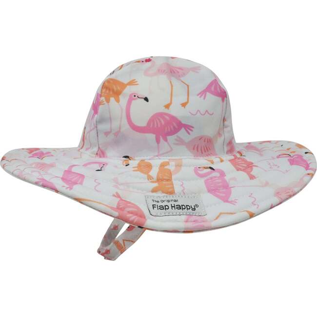 UPF 50+ Summer Splash Swim Hat, Flamingo Love