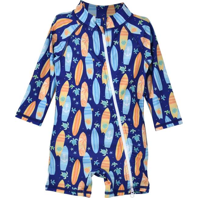 UPF 50+ Shortie Surf Swimsuit, Beachy Boards